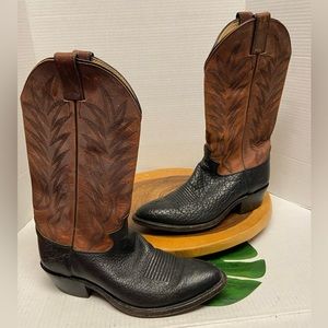 Justin Boots Cowboy Western Classic Pointed Toe Boots Ranch Boots